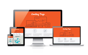 Landing Page Viewed on Various Devices