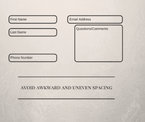 Avoid Awkward and Uneven Spacing with Web Forms | Blueprint