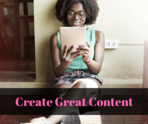 Young Woman Enjoying an Online Article on Her Tablet | Create Great Content | Blueprint