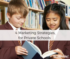 Schoolchildren Reading Private School Marketing | Blueprint Digital